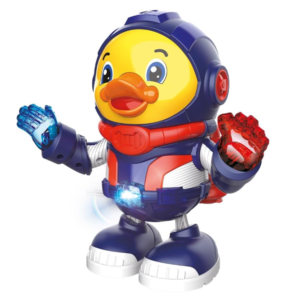 Interaktív űrhajós kacsa – világító és hangot adó asztronauta játékfigura gyerekeknek (BBJ) - Image 3