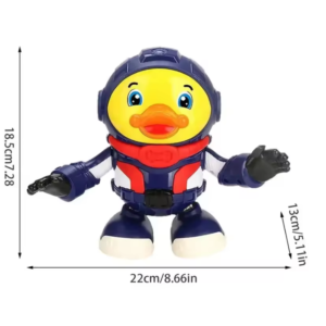 Interaktív űrhajós kacsa – világító és hangot adó asztronauta játékfigura gyerekeknek (BBJ) - Image 4