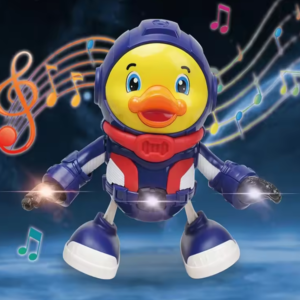 Interaktív űrhajós kacsa – világító és hangot adó asztronauta játékfigura gyerekeknek (BBJ) - Image 7