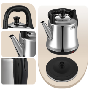 Winning Star 5L rozsdamentes acél elektromos vízforraló – 1800W nagy teljesítményű teáskanna forró italokhoz ST-6021 (THM) - Image 4