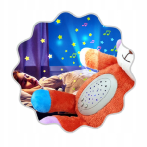 Zenélő és világító plüss róka – megnyugtató alvótárs gyerekeknek, pihentető éjszakákhoz (BBJ) - Image 5