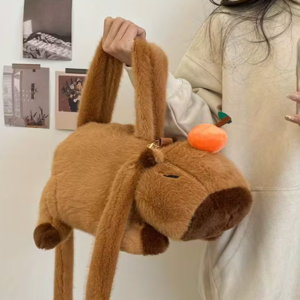Capybara gyermek 35 cm – aranyos kézitáska és oldaltáska óvodába, iskolába (BBE) - Image 6