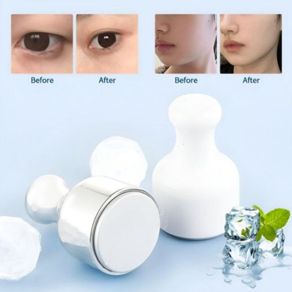 Jégterápiás arcmasszírozó henger – természetes bőrfeszesítő és pórusösszehúzó, kollagénfokozáshoz és bőrfiatalításhoz (BBM)1