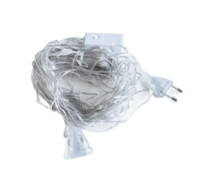 Karácsonyi LED fényfüggöny 3×3 m – vízálló, energiatakarékos ünnepi égősor ablakra, falra, erkélyre, kültéri-beltéri dekorációhoz – választható színben (BBD)4