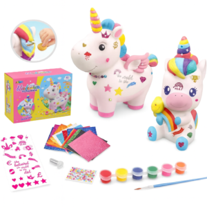 Kreatív unikornis persely festő szett – díszítsd és fesd meg saját varázslatos egyszarvúd! 22cm (BBJ) - Image 10