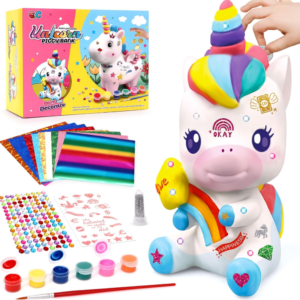 Kreatív unikornis persely festő szett – díszítsd és fesd meg saját varázslatos egyszarvúd! 22cm (BBJ) - Image 3