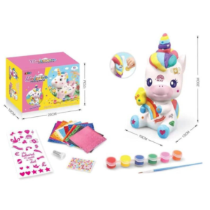 Kreatív unikornis persely festő szett – díszítsd és fesd meg saját varázslatos egyszarvúd! 22cm (BBJ) - Image 6