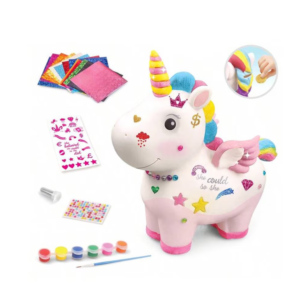 Kreatív unikornis persely festő szett – díszítsd és fesd meg saját varázslatos egyszarvúd! 22cm (BBJ) - Image 4