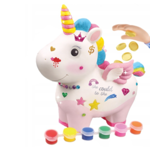 Kreatív unikornis persely festő szett – díszítsd és fesd meg saját varázslatos egyszarvúd! 22cm (BBJ) - Image 9