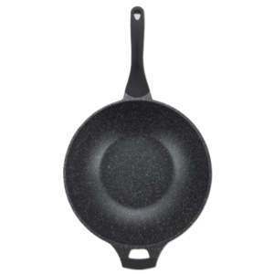 Royalty Line indukciós wok – 32 cm átmérő, 5,9L kapacitás, üvegfedővel és tapadásmentes felülettel (BBA) - Image 5