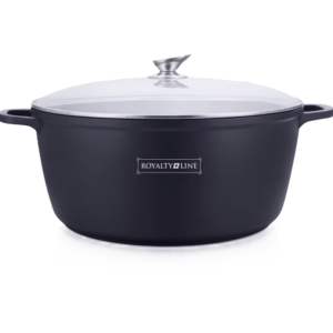 Royalty Line márványbevonatú 44 cm átmérőjű 23,4L kapacitású lábas – nagyméretű tapadásmentes főzőedény üvegfedővel RL-BS44ML (BBA) - Image 7