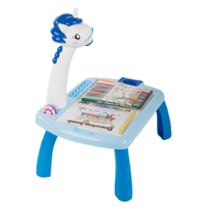 Unikornisos, zenélő, kivetítős rajzasztal színes filcekkel (BBJ) - Image 3