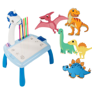 Unikornisos, zenélő, kivetítős rajzasztal színes filcekkel (BBJ) - Image 5