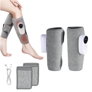 Vezeték nélküli elektromos láb- és vádlimasszírozó – 3 intenzitásfokozattal, vérkeringés serkentésére és izomfájdalom csillapítására- 1db (BBM) - Image 9