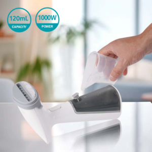 Winning Star 1000W hordozható kézi ruhagőzölő – gyors felmelegedésű, elektromos gőzölő ruhákhoz ST-5027 (BBD) - Image 4