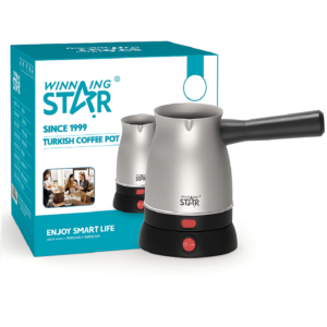 Winning Star elektromos török kávéfőző – 500 ml kapacitású gyorsfőző, rozsdamentes acél házzal és automatikus kikapcsolással ST-9895 (BBA) - Image 7