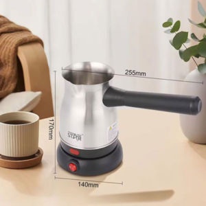 Winning Star elektromos török kávéfőző – 500 ml kapacitású gyorsfőző, rozsdamentes acél házzal és automatikus kikapcsolással ST-9895 (BBA) - Image 6