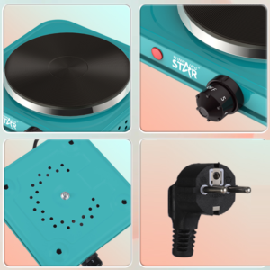 Winning Star kompakt elektromos egyégős főzőlap – 1000W öntöttvas főzőfelülettel, gyors és energiatakarékos ST-9635 (FX) (BBD) - Image 7