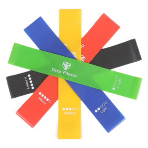 5 darabos elasztikus edzőszalag készlet – különböző erősségű gumis fitnesz szalagok otthoni edzéshez, nyújtáshoz és rehabilitációhoz (BLLV) - Image 3