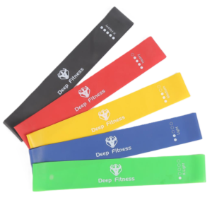 5 darabos elasztikus edzőszalag készlet – különböző erősségű gumis fitnesz szalagok otthoni edzéshez, nyújtáshoz és rehabilitációhoz (BLLV) - Image 4