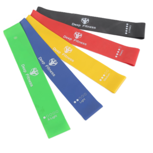 5 darabos elasztikus edzőszalag készlet – különböző erősségű gumis fitnesz szalagok otthoni edzéshez, nyújtáshoz és rehabilitációhoz (BLLV) - Image 5