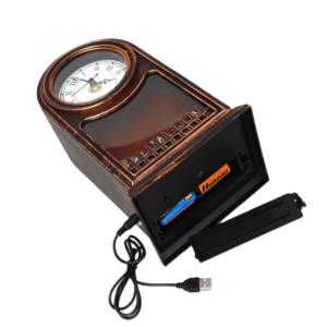 Dekoratív kandallóóra római számlappal – elegáns vintage stílusú díszóra 25×14×40 cm SP-22 (BBD) - Image 4