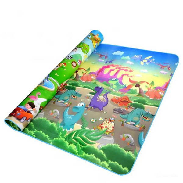 Extra nagy kétoldalas baba játszószőnyeg – 180×150 cm vízálló, csúszásmentes habszőnyeg csecsemőknek és gyerekeknek (BLLV)3