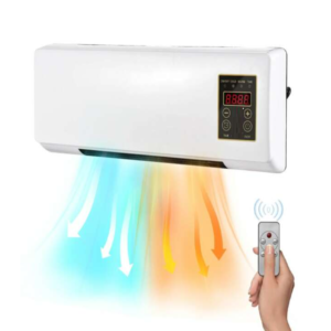 Fali elektromos fűtő- és hűtőtest – 1500 W teljesítményű, 2 fokozatú, időzítővel és távirányítóval, 20 m²-es helyiségig (BBM) - Image 3