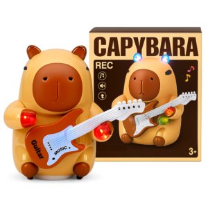 Gitározó capybara figura – zenélő és világító interaktív játék gyerekeknek 332A (BBJ) - Image 9