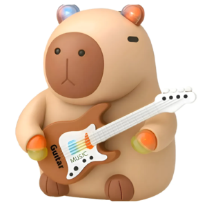 Gitározó capybara figura – zenélő és világító interaktív játék gyerekeknek 332A (BBJ) - Image 5