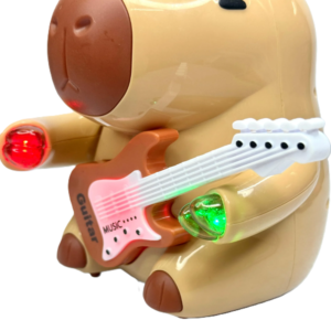 Gitározó capybara figura – zenélő és világító interaktív játék gyerekeknek 332A (BBJ) - Image 8