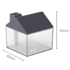 Házikó alakú ultrahangos párologtató diffúzor – LED világítással, halk működésű párásító otthonra és irodába 250 ml - rózsaszín (BLLV) - Image 6