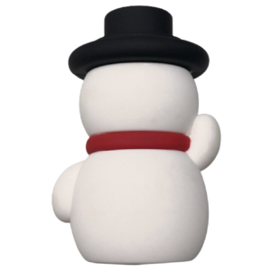 Kalapos hóember power bank – 2600 mAh mini külső akkumulátor, hordozható telefontöltő karácsonyi designnal (BLLV) - Image 4