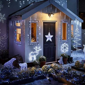 Karácsonyi 240 LED ablak- és beltéri dekoráció, energiatakarékos ünnepi fényfüzér – választható színben (SB) - Image 4