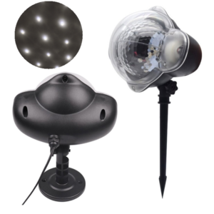 Karácsonyi LED hóesés projektor lámpa – mozgó hópelyhes fényhatással, kültéri és beltéri dekorációhoz (SB) - Image 7