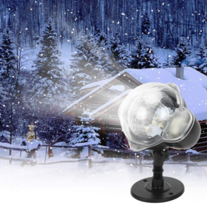 Karácsonyi LED hóesés projektor lámpa – mozgó hópelyhes fényhatással, kültéri és beltéri dekorációhoz (SB) - Image 3