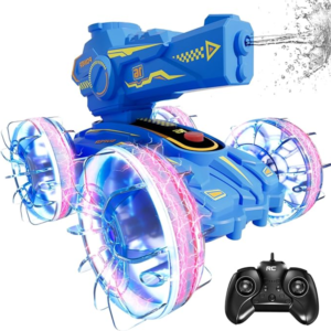 Kétéltű 4WD távirányítós kaszkadőr autó – 2,4 GHz-es, 360°-ban forgatható vízi és szárazföldi RC autó gyerekeknek, tökéletes ajándék SL-062 (BBJ) - Image 8