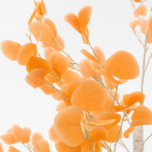 LED-es őszi juharfa dekoráció – 200 cm-es hangulatvilágítás narancssárga levelekkel, beltéri és kültéri használatra (BBD) - Image 4