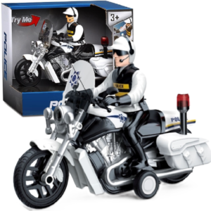 Rendőrségi játék motorkerékpár – 23 cm-es motor fény- és hangeffektekkel, realisztikus rendőr jármű gyerekeknek WY430A (BBJ) - Image 3