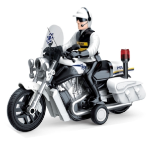 Rendőrségi játék motorkerékpár – 23 cm-es motor fény- és hangeffektekkel, realisztikus rendőr jármű gyerekeknek WY430A (BBJ) - Image 5