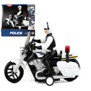 Rendőrségi játék motorkerékpár – 23 cm-es motor fény- és hangeffektekkel, realisztikus rendőr jármű gyerekeknek WY430A (BBJ) - Image 7