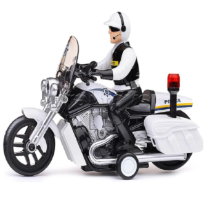 Rendőrségi játék motorkerékpár – 23 cm-es motor fény- és hangeffektekkel, realisztikus rendőr jármű gyerekeknek WY430A (BBJ) - Image 9