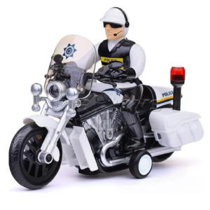 Rendőrségi játék motorkerékpár – 23 cm-es motor fény- és hangeffektekkel, realisztikus rendőr jármű gyerekeknek WY430A (BBJ) - Image 10