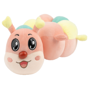 Óriási 3 az 1-ben szivárványos plüss hernyó – 12 lábú puha alvóka, ölelő párna és játék gyerekeknek 65 cm (BBLPJ) - Image 3