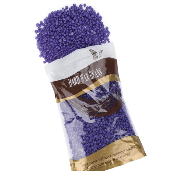 100 g gyantagyöngy – professzionális szőrtelenítő viasz gyantamelegítőhöz, bőrbarát formula otthoni és szalonhasználatra - Levendula lila (BLLV)1