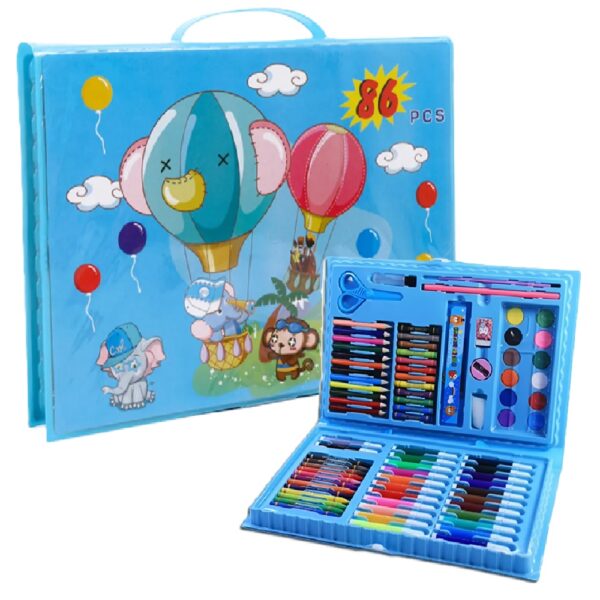 86 részes kreatív festő színező rajzkészlet - kék (BBJ)1