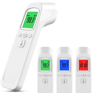 Érintés nélküli infrás, digitális lázmérő/hőmérő LCD kijelzővel - mérés 1mp (BBV) (BBL) - Image 3