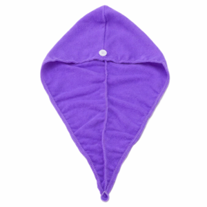 Hajszárító törölköző lila színben – gyorsan száradó mikroszálas hajkendő (BLLV) - Image 3