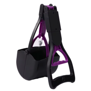 Higiénikus kutyapiszok felszedő eszköz – praktikus markolós lapát - lila (BLLV) - Image 7