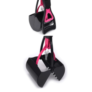 Higiénikus kutyapiszok felszedő eszköz – praktikus markolós lapát - rózsaszín (BLLV) - Image 6